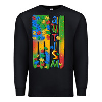 Black autism american flag Premium Sweatshirt - MaliasSmallBusiness