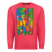 Cardinal autism american flag Premium Sweatshirt - MaliasSmallBusiness