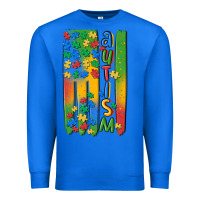 True Royal autism american flag Premium Sweatshirt - MaliasSmallBusiness