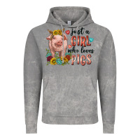 Cloud Rock western just girl who loves pigs Vintage Hoodie - texasbilliewilder