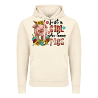 Vintage Artic western just girl who loves pigs Vintage Hoodie - texasbilliewilder