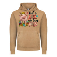 Western Just Girl Who Loves Pigs Vintage Hoodie | Teevron
