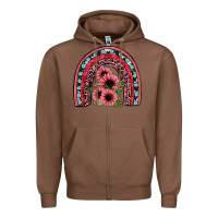 Chestnut valentines sunflower rainbow Zipper Hoodie - JahusDesignShop