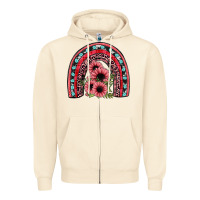 Sandshell valentines sunflower rainbow Zipper Hoodie - JahusDesignShop