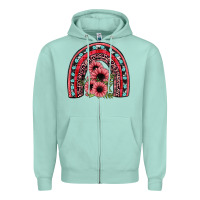 Seafoam valentines sunflower rainbow Zipper Hoodie - JahusDesignShop