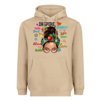 Teacher Messy Bun Caucasian Heavyweight Hoodie | Teevron