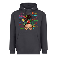 Smoke Teacher messy bun caucasian Heavyweight Hoodie - NancyCooperArtShop