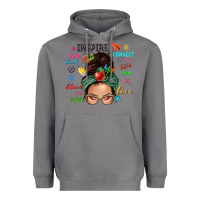 Storm Teacher messy bun caucasian Heavyweight Hoodie - NancyCooperArtShop