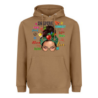 Toasted Coconut Teacher messy bun caucasian Heavyweight Hoodie - NancyCooperArtShop
