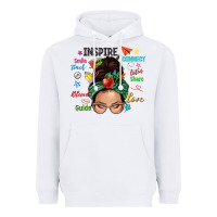White Teacher messy bun caucasian Heavyweight Hoodie - NancyCooperArtShop