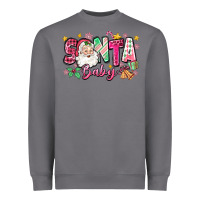 Storm pink santa baby christmas Heavyweight Sweatshirt - Zillion Design Studio
