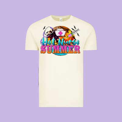 Hot Nurse Summer Vintage Tee Designed By Barkaloodesign