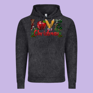 Western Christmas Love Vintage Hoodie Designed By Ranaportraitstore
