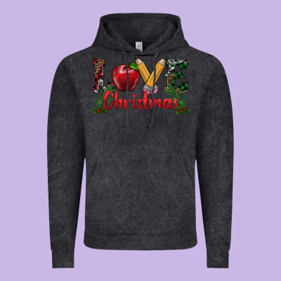 Vintage Hoodie Western Christmas Love