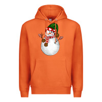 Carrot Snowman Premium Hoodie - NancyCooperArtShop