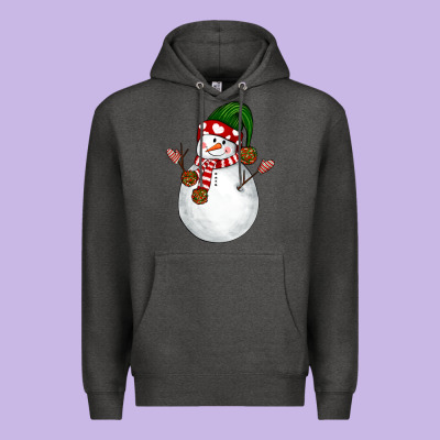 Snowman Premium Hoodie Designed By Nancycooperartshop
