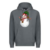 Rock Snowman Premium Hoodie - NancyCooperArtShop