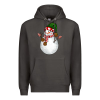 Smoke Snowman Premium Hoodie - NancyCooperArtShop