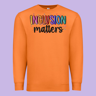 ınclusion Matters Premium Sweatshirt Designed By Maliassmallbusiness