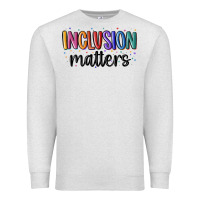 Oatmeal Heather ınclusion matters Premium Sweatshirt - MaliasSmallBusiness