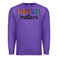 Purple ınclusion matters Premium Sweatshirt - MaliasSmallBusiness