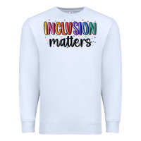 White ınclusion matters Premium Sweatshirt - MaliasSmallBusiness