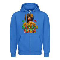 True Royal afro woman juneteenth 1865 Zipper Hoodie - AdoDesignShop