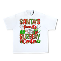 Santa's Favorite Surgery Center Png Sublimation De Urban Heavy Tee | Teevron