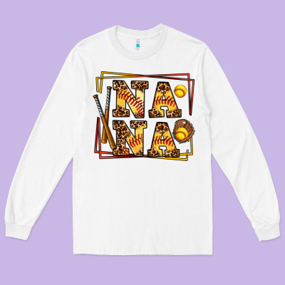 Softball  Nana Long Sleeve Tee Designed By Adodesignshop