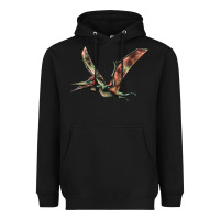 Black Pteranodon Heavyweight Hoodie - LillyAllenDesigns