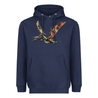 Navy Pteranodon Heavyweight Hoodie - LillyAllenDesigns