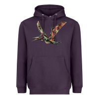 Plum Pteranodon Heavyweight Hoodie - LillyAllenDesigns