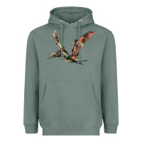 Sage Pteranodon Heavyweight Hoodie - LillyAllenDesigns
