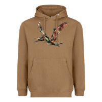 Toasted Coconut Pteranodon Heavyweight Hoodie - LillyAllenDesigns