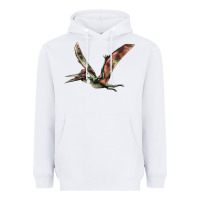 White Pteranodon Heavyweight Hoodie - LillyAllenDesigns
