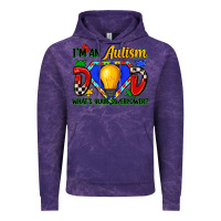 Cloud Purple im an autism dad whats your superpower Vintage Hoodie - Zillion Design Studio