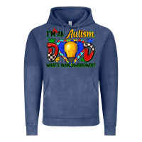 Vintage Denim im an autism dad whats your superpower Vintage Hoodie - Zillion Design Studio