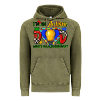 Vintage Olive im an autism dad whats your superpower Vintage Hoodie - Zillion Design Studio