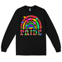 Black lgbtq pride and rainbow Long Sleeve Tee - HRA Design Shop
