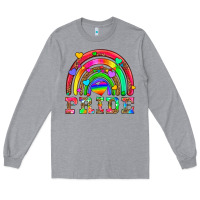 Heather Grey lgbtq pride and rainbow Long Sleeve Tee - HRA Design Shop