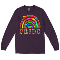 Plum lgbtq pride and rainbow Long Sleeve Tee - HRA Design Shop