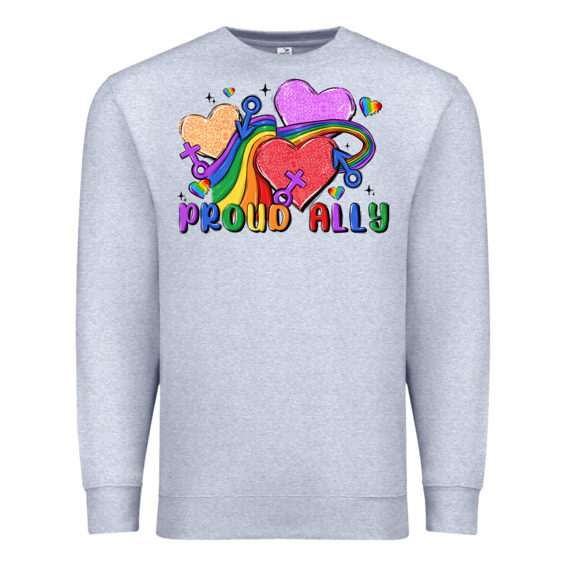 Proud Ally Premium Sweatshirt by MaliasSmallBusiness | Teevron