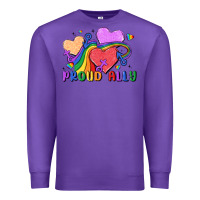 Purple proud ally Premium Sweatshirt - MaliasSmallBusiness