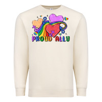 Sandshell proud ally Premium Sweatshirt - MaliasSmallBusiness
