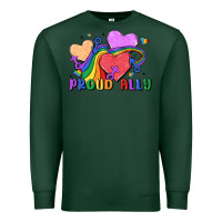 Sports Green proud ally Premium Sweatshirt - MaliasSmallBusiness