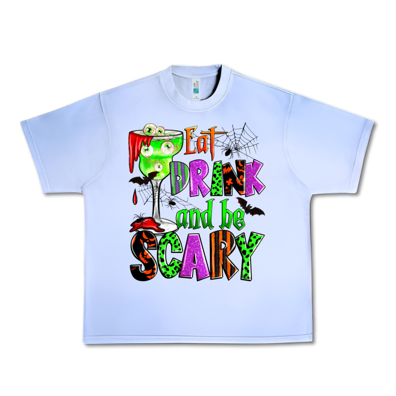 Eat Drink And Be Scary Urban Heavy Tee by Zillion Design Studio | Teevron