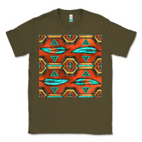 Army Green native american aztec seamless pattern 2 Classic Tee - BundleAndBundleShop