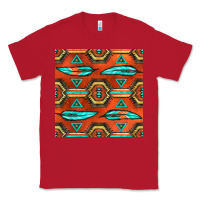 Red native american aztec seamless pattern 2 Classic Tee - BundleAndBundleShop
