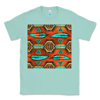 Seafoam native american aztec seamless pattern 2 Classic Tee - BundleAndBundleShop