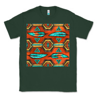 Sports Green native american aztec seamless pattern 2 Classic Tee - BundleAndBundleShop